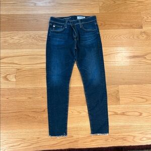 Ag Adriano Goldschmied Indigo Skinny Jeans Farrah skinny crop